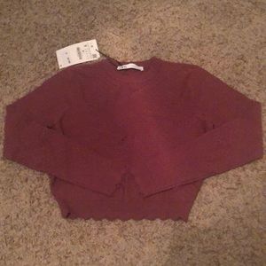 Zara textures knit sweater